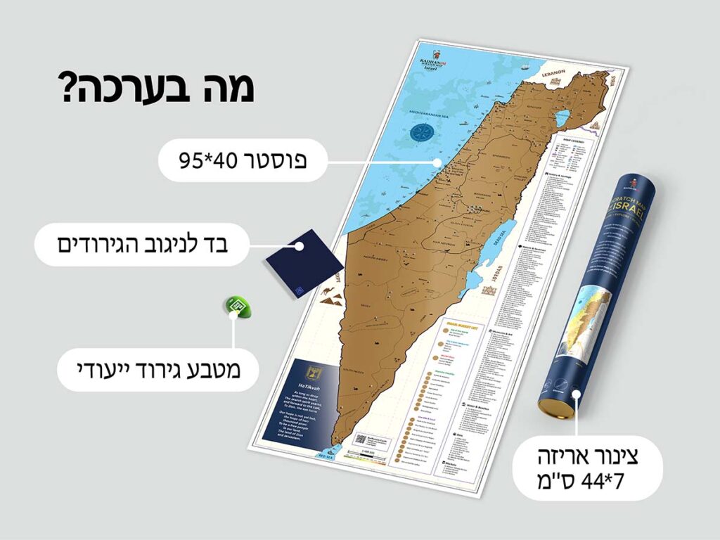 מפת גירוד של ישראל - radhanim.co.il